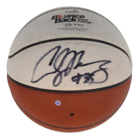 Alonzo Mourning & Udonis Haslem Signed "Bounce Back from Cancer" Basketball (JSA) at PristineAuction.com