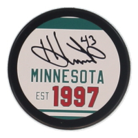 Hunter Haight Signed Wild Logo Hockey Puck (JSA) at PristineAuction.com