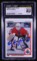 Ed Belfour Signed 1990-91 Upper Deck #55 RC (CGC x JSA | Autograph Graded 10) at PristineAuction.com