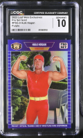 Hulk Hogan 2023 Leaf Web Exclusives Pro Set Gold Purple #PSG-9 #11/15 (CGC 10) at PristineAuction.com