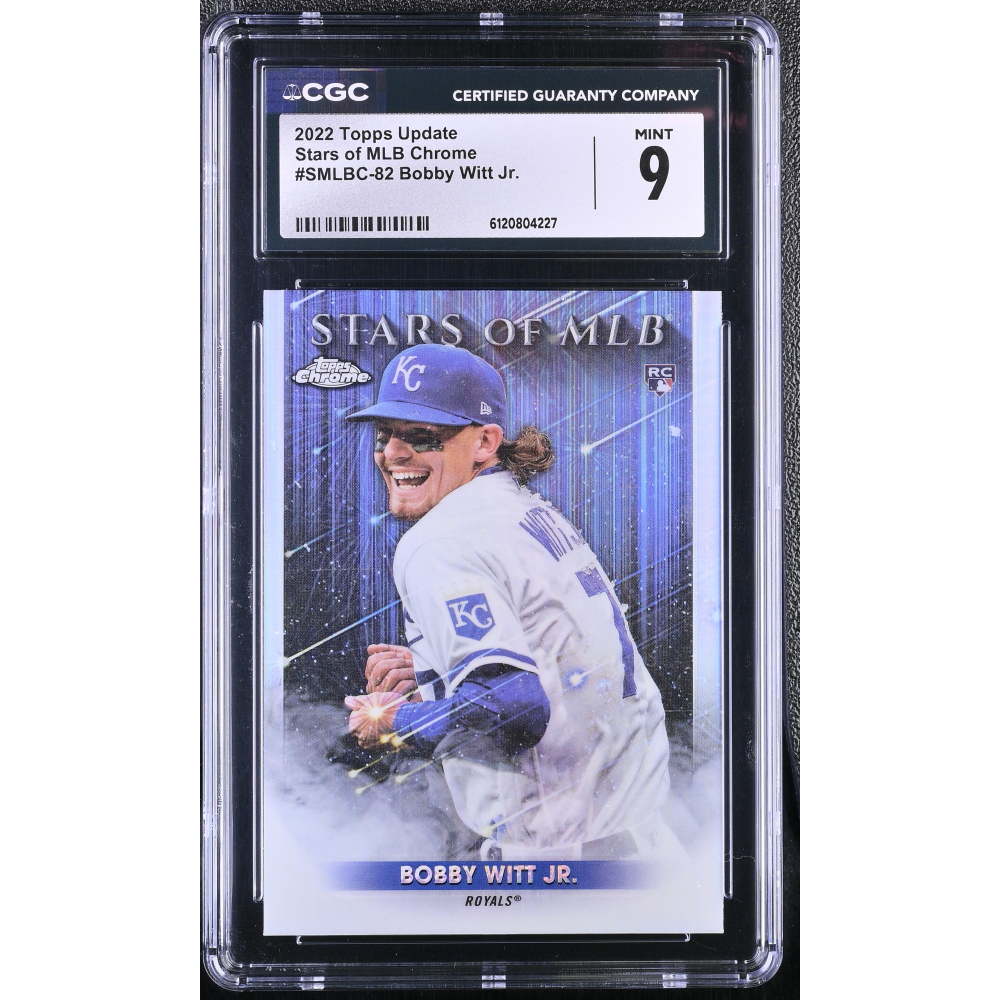 Bobby Witt Jr. 2022 Topps Update Stars Of MLB Chrome #SMLBC82 RC (CGC 9) at PristineAuction.com