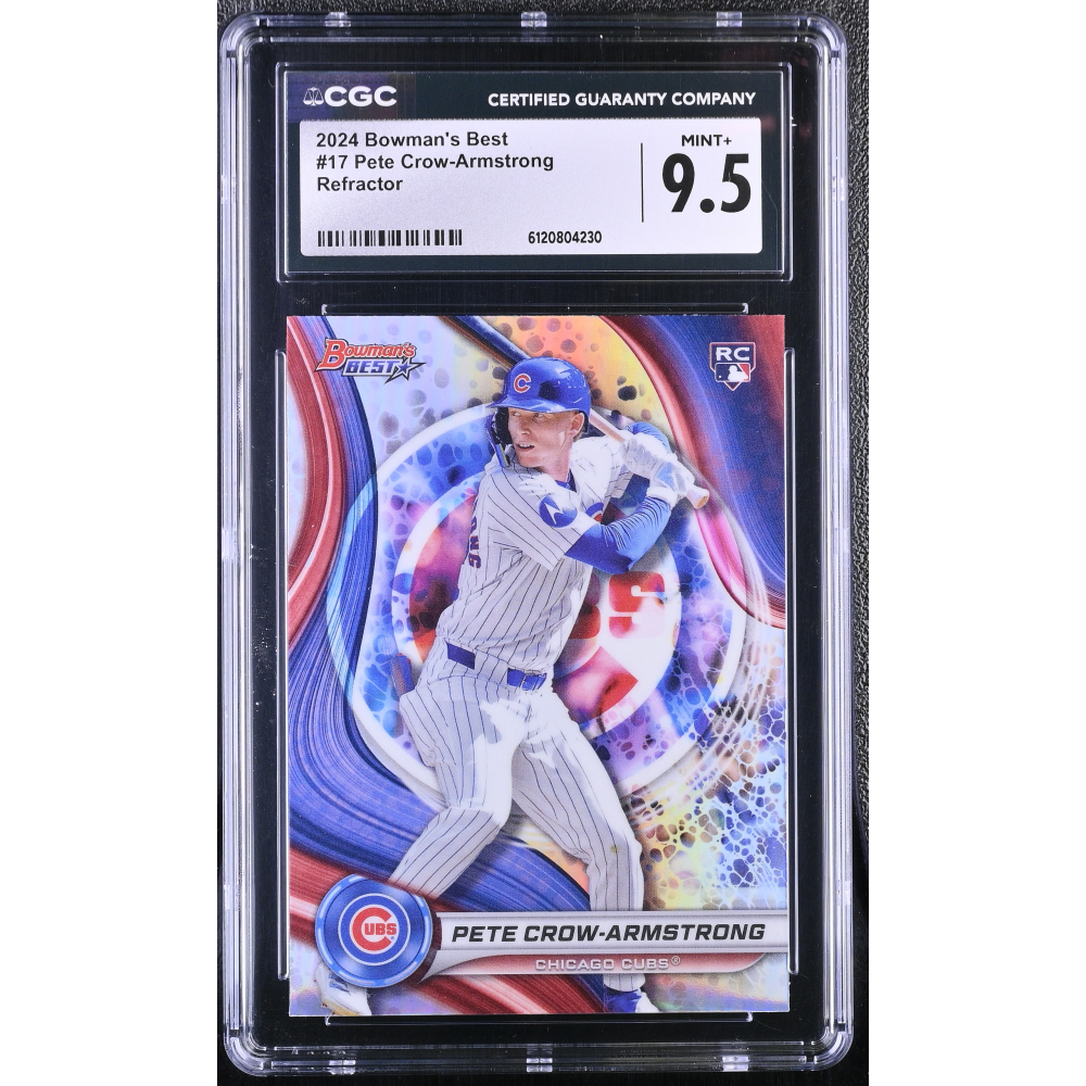Pete Crow-Armstrong 2024 Bowman's Best Refractor #17 RC (CGC 9.5) at PristineAuction.com