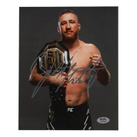 Justin Gaethje Signed UFC 8x10 Photo (PSA) at PristineAuction.com