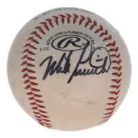OL Baseball Signed by (6) with Pat Burrell, Mike Liberthal, Larry Bowa, Jimmy Rollins with Multiple Inscriptions (JSA) at PristineAuction.com