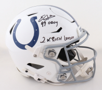 Edgerrin James Signed Colts Full-Size Authentic On-Field Speed-Flex Helmet Inscribed "2x Rush Leader" (Beckett) at PristineAuction.com