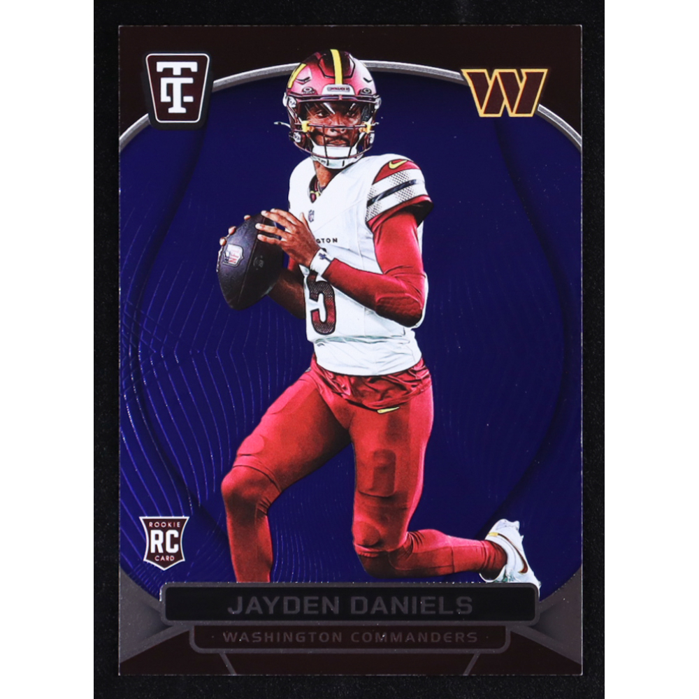 Jayden Daniels 2024 Totally Certified Mirror Blue #138 #247/399 RC at PristineAuction.com