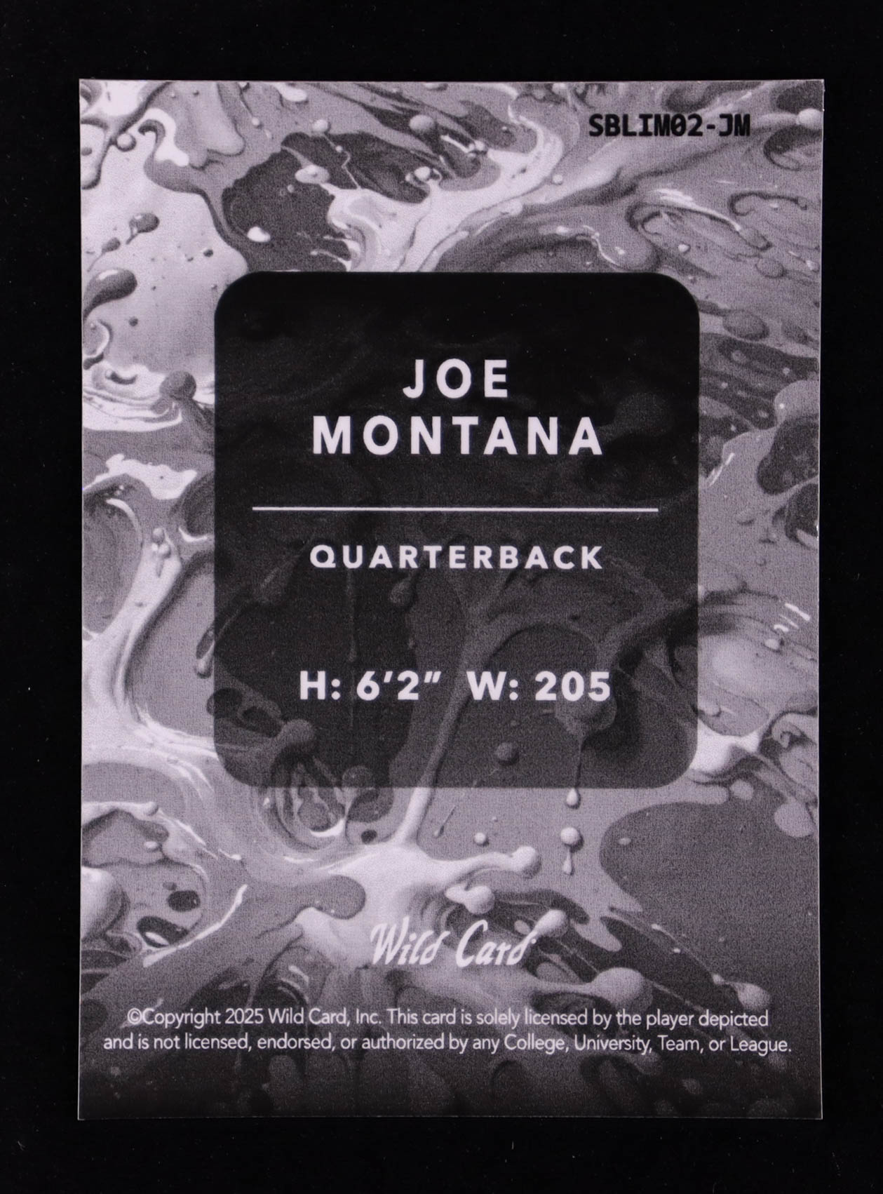 Joe Montana 2025 Wild Card Splat Background 2 Lime Green Disco #JM #6/8 at PristineAuction.com Joe Montana 2025 Wild Card Splat Background 2 Lime Green Disco #JM #6/8 at PristineAuction.com