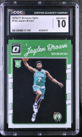 Jaylen Brown 2016-17 Donruss Optic #153 RC (CGC 10) at PristineAuction.com