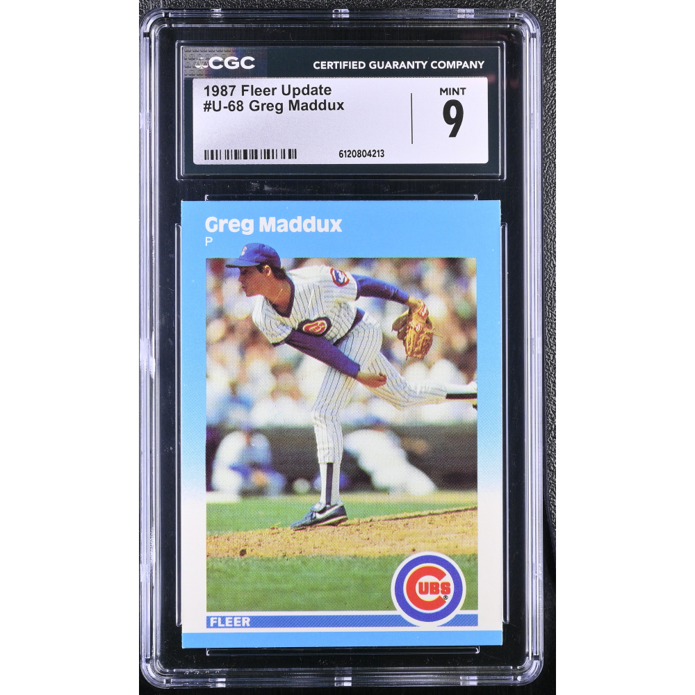 Greg Maddux 1987 Fleer Update #U68 XRC RC (CGC 9) at PristineAuction.com