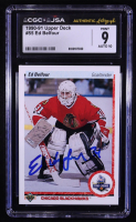 Ed Belfour Signed 1990-91 Upper Deck #55 RC (CGC x JSA 9 | Autograph Graded 10) at PristineAuction.com