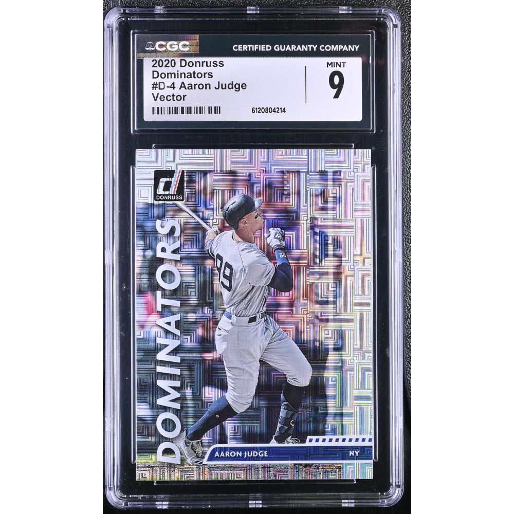 Aaron Judge 2020 Donruss Dominators Vector #D4 (CGC 9) at PristineAuction.com