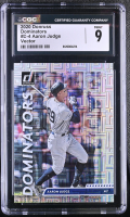 Aaron Judge 2020 Donruss Dominators Vector #D4 (CGC 9) at PristineAuction.com