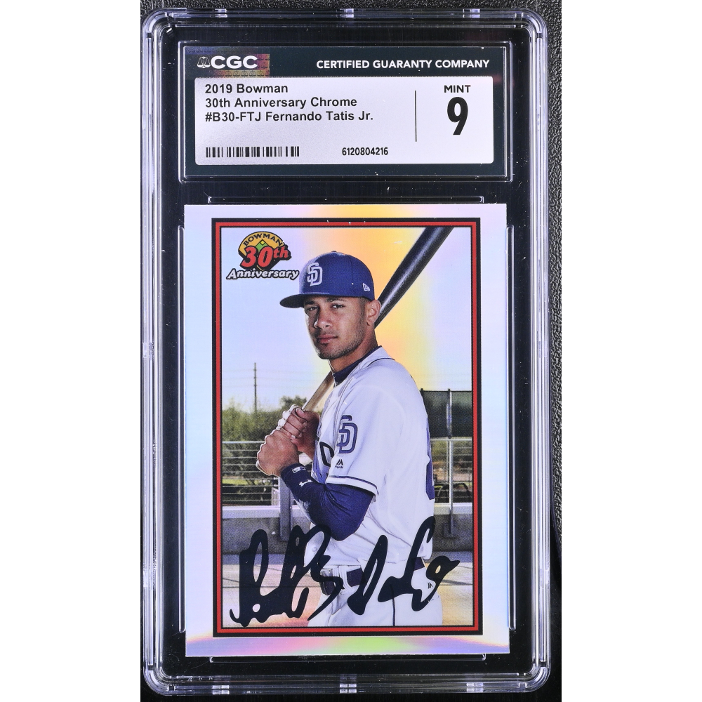 Fernando Tatis Jr. 2019 Bowman 30th Anniversary Chrome #B30FTJ RC (CGC 9) at PristineAuction.com