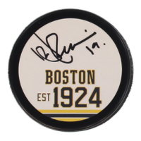 Dave Poulin Signed Bruins Logo Hockey Puck (JSA) at PristineAuction.com