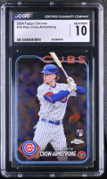 Pete Crow-Armstrong 2024 Topps Chrome #16 RC (CGC 10) at PristineAuction.com