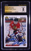 Dominik Hasek Signed 1990-91 Upper Deck #335 RC (CGC x JSA 8 | Autograph Graded 10) at PristineAuction.com