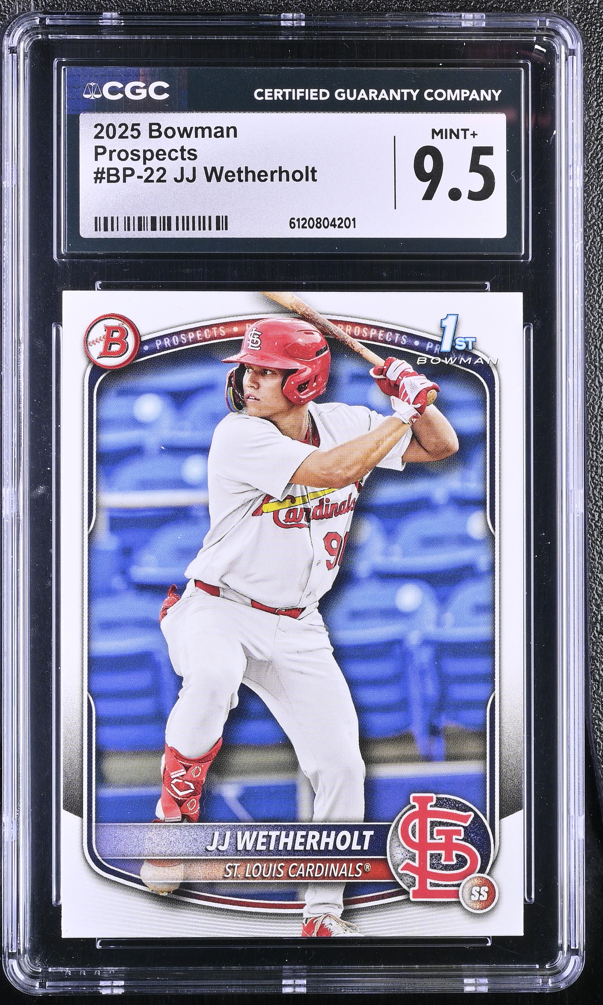 JJ Wetherholt 2025 Bowman Prospects #BP22 RC (CGC 9.5) at PristineAuction.com JJ Wetherholt 2025 Bowman Prospects #BP22 RC (CGC 9.5) at PristineAuction.com