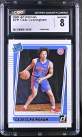 Cade Cunningham 2021-22 Donruss #211 RC (CGC 8) at PristineAuction.com