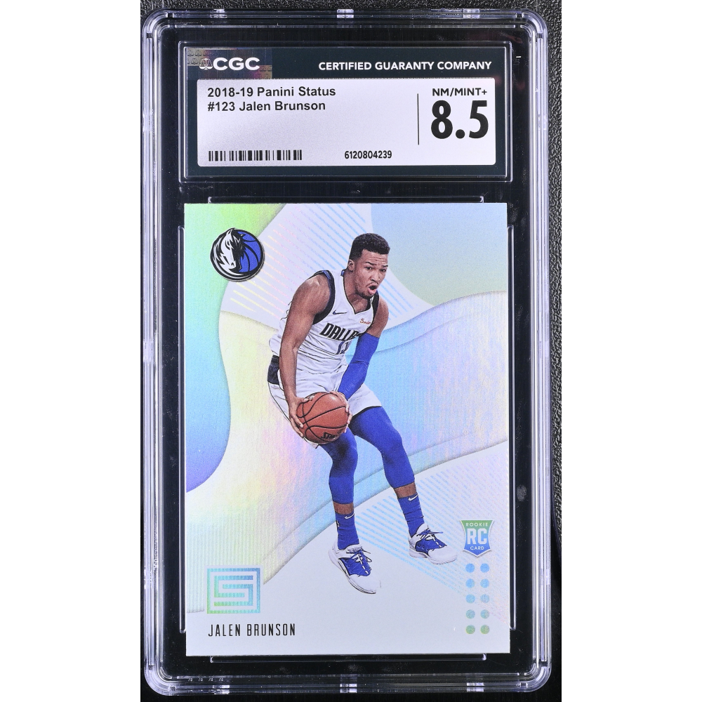 Jalen Brunson 2018-19 Panini Status #123 RC (CGC 8.5) at PristineAuction.com