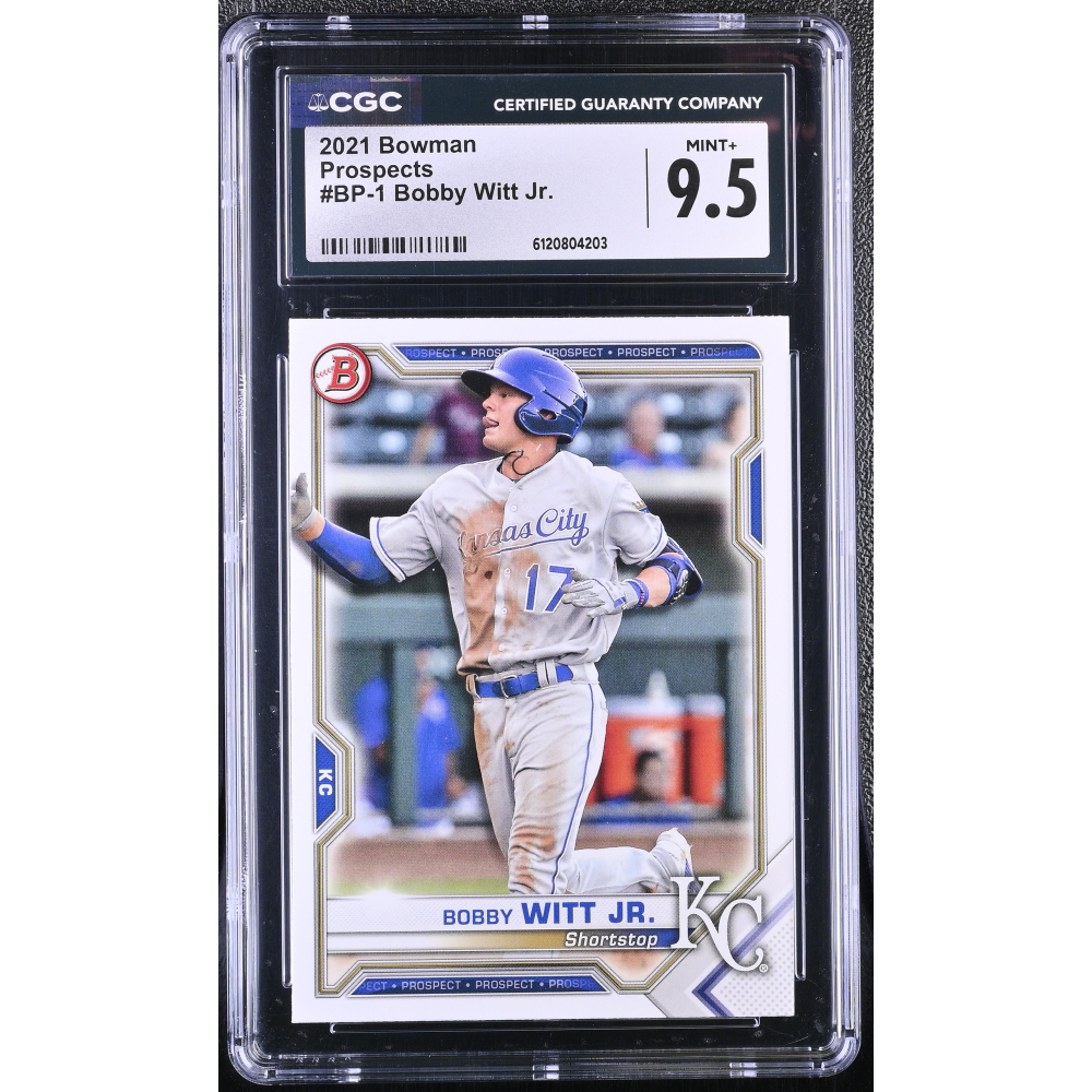 Bobby Witt Jr. 2021 Bowman Prospects #BP1 RC (CGC 9.5) at PristineAuction.com