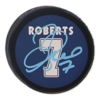 Gary Roberts Signed Maple Leafs Logo Puck (JSA) at PristineAuction.com