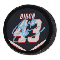 Martin Biron Signed Sabres Logo Hockey Puck (JSA) at PristineAuction.com