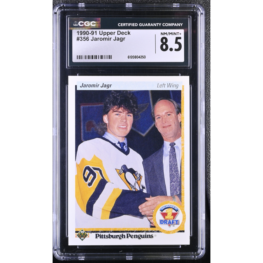 Jaromir Jagr 1990-91 Upper Deck #356 RC (CGC 8.5) at PristineAuction.com