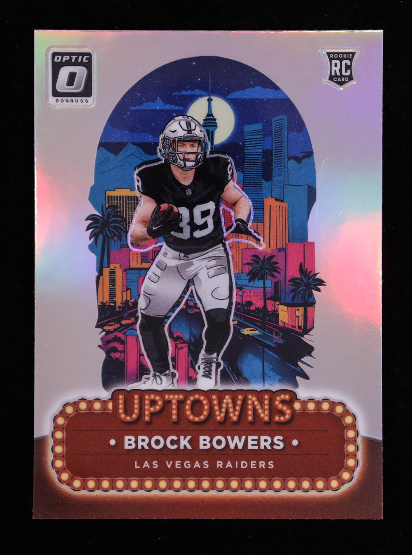 Brock Bowers 2024 Donruss Optic Uptowns #8 RC at PristineAuction.com Brock Bowers 2024 Donruss Optic Uptowns #8 RC at PristineAuction.com
