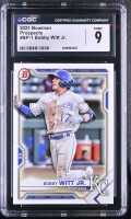 Bobby Witt Jr. 2021 Bowman Prospects #BP1 RC (CGC 9) at PristineAuction.com