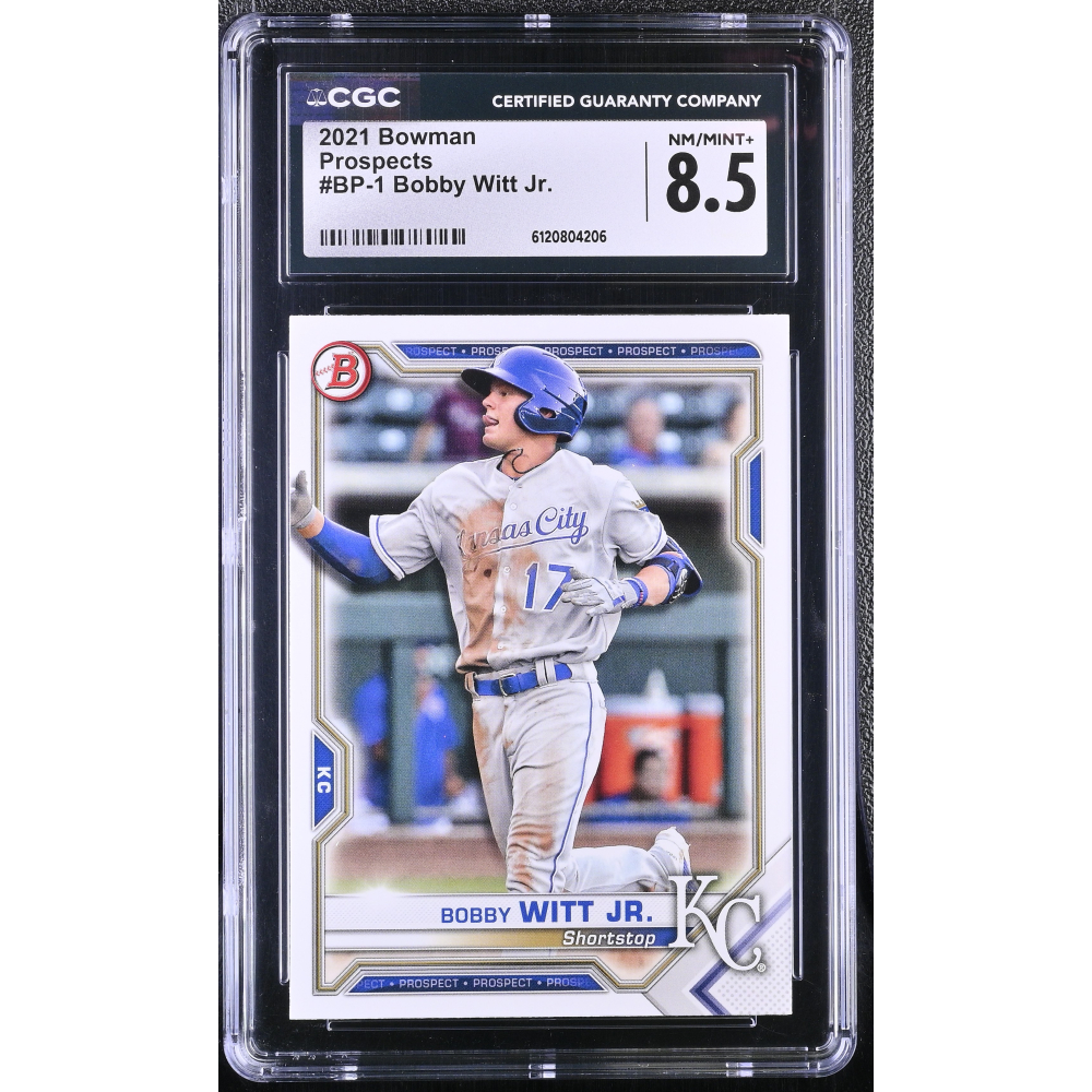Bobby Witt Jr. 2021 Bowman Prospects #BP1 RC (CGC 8.5) at PristineAuction.com