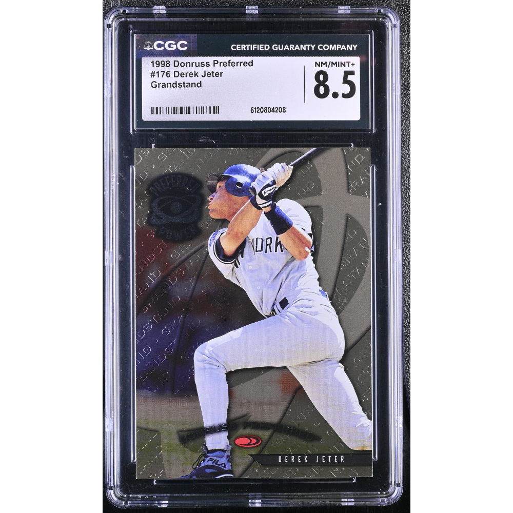Derek Jeter 1998 Donruss Preferred Grandstand PP #176 (CGC 8.5) at PristineAuction.com