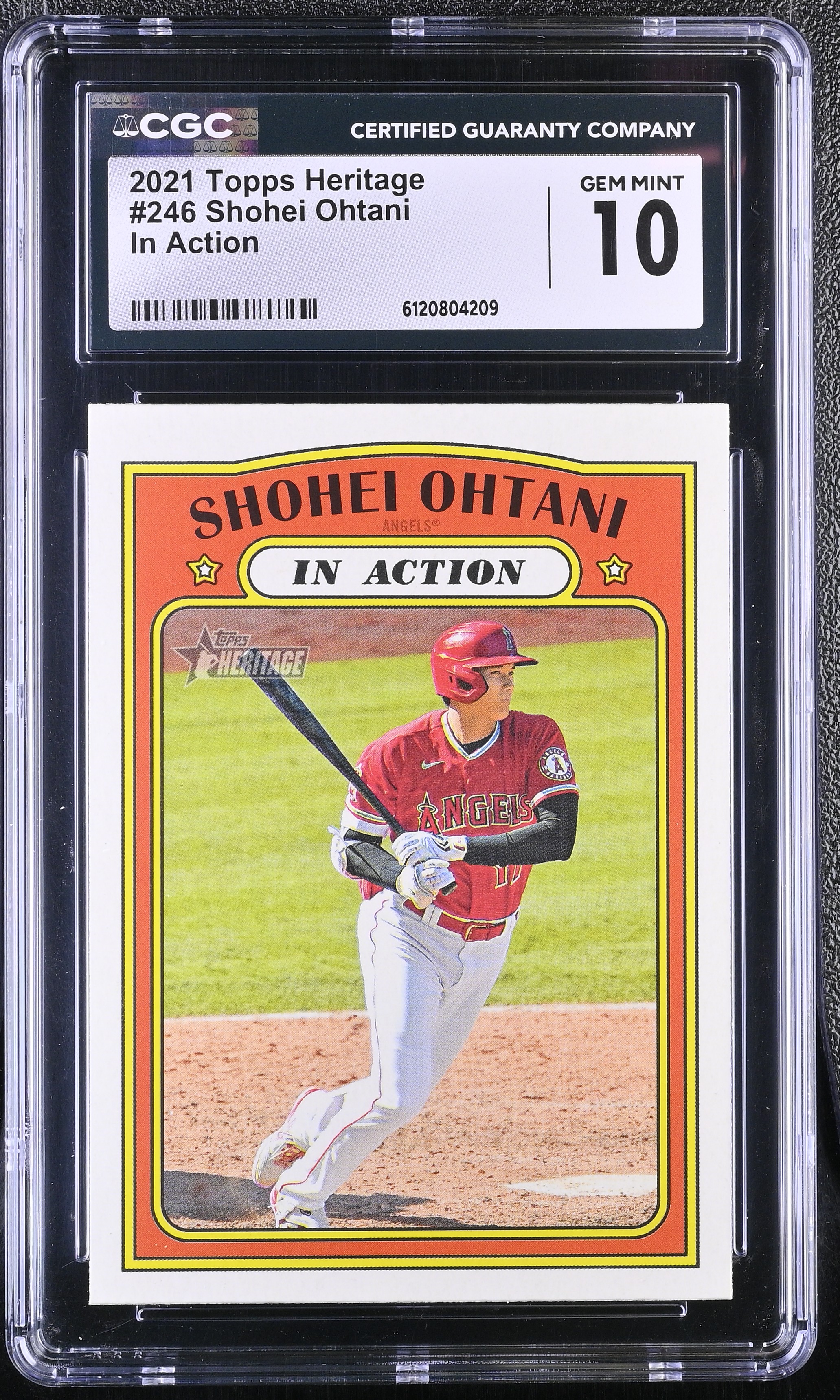 Shohei Ohtani 2021 Topps Heritage IA #246 (CGC 10) at PristineAuction.com Shohei Ohtani 2021 Topps Heritage IA #246 (CGC 10) at PristineAuction.com