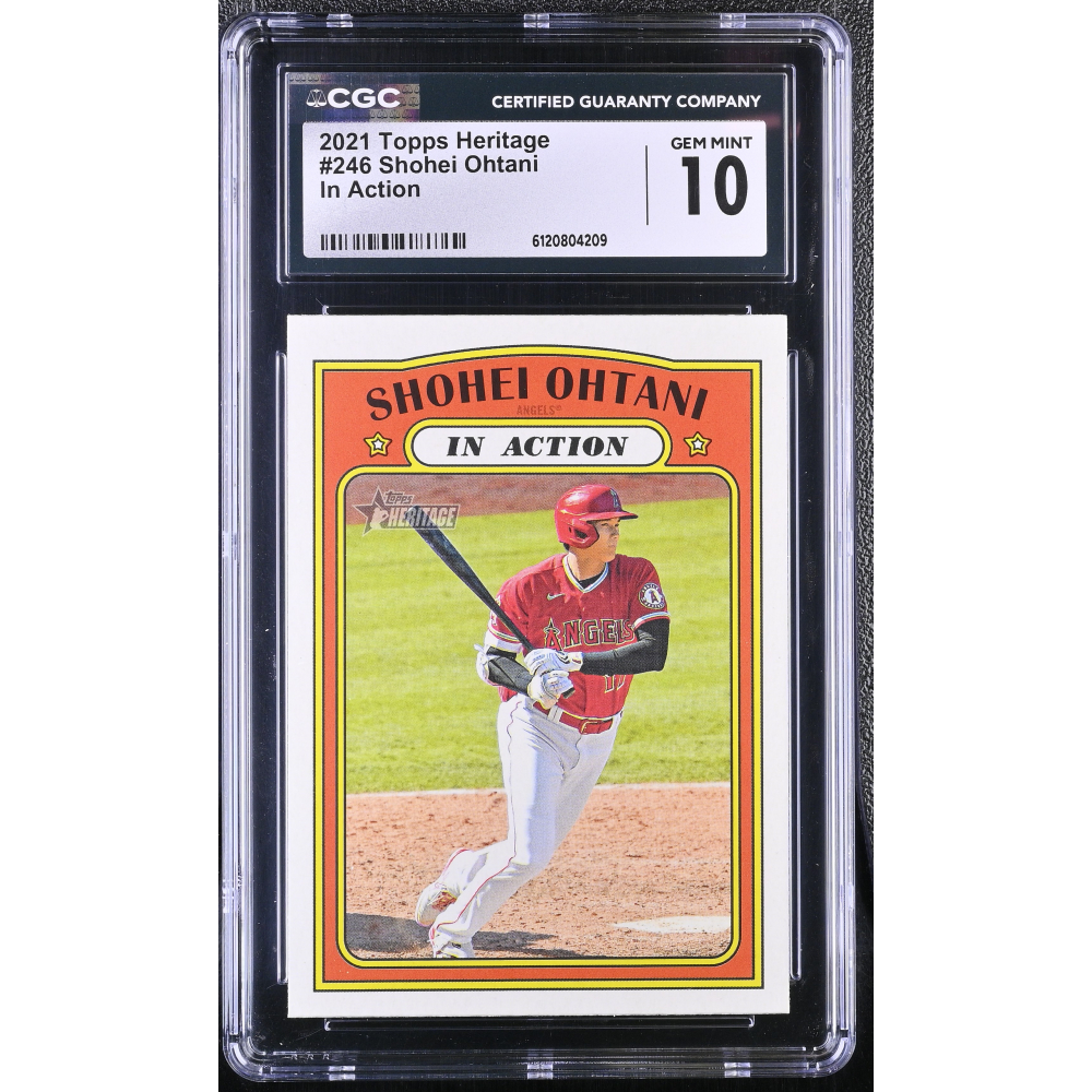 Shohei Ohtani 2021 Topps Heritage IA #246 (CGC 10) at PristineAuction.com