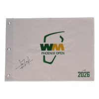 Nick Taylor Signed 2026 Waste Management Open Golf Pin Flag (JSA) at PristineAuction.com
