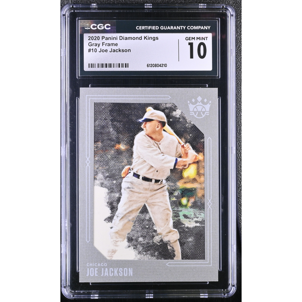Joe Jackson 2020 Panini Diamond Kings Gray Frame #10 (CGC 10) at PristineAuction.com