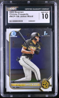 James Wood 2022 Bowman Chrome Prospects #BCP108 RC (CGC 10) at PristineAuction.com