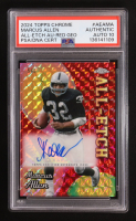 Marcus Allen 2024 Topps Chrome All Etch Autographs Red Geometric Refractors #AEAMA #5/5 (PSA) at PristineAuction.com