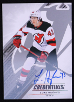 Luke Hughes 2024-25 Upper Deck Credentials Autographs #43 at PristineAuction.com