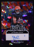 Ja'Marr Chase 2025 Leaf Aquatic Signature Series Crystal Clown Fish #AJMC #1/1 at PristineAuction.com
