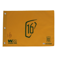 Brooks Koepka Signed 2026 Waste Management Open 16th Hole Golf Pin Flag (JSA) at PristineAuction.com