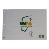 Rickie Fowler Signed 2026 Waste Management Open Golf Pin Flag (JSA) at PristineAuction.com