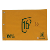 Brooks Koepka Signed 2026 Waste Management Open 16th Hole Golf Pin Flag (JSA) at PristineAuction.com