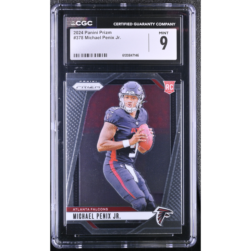 Michael Penix Jr. 2024 Panini Prizm #378 RC (CGC 9) at PristineAuction.com