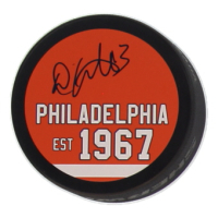 Daniel Carcillo Signed Flyers Logo Hockey Puck (JSA) at PristineAuction.com