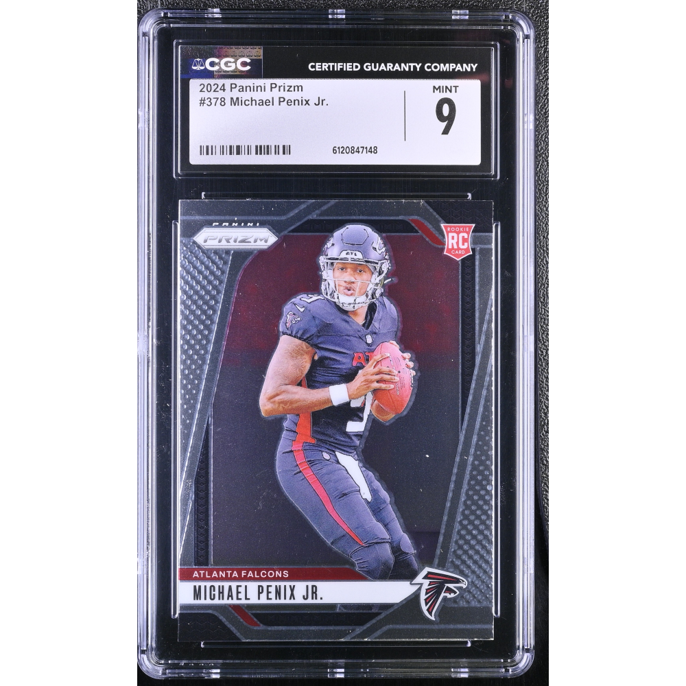 Michael Penix Jr. 2024 Panini Prizm #378 RC (CGC 9) at PristineAuction.com