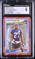 Woody Marks 2025 Donruss Optic Preview Red Pandora #377 RC (CGC 9) at PristineAuction.com