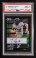 Travis Hunter 2024 Leaf Pro Set Metal Power Autograph Black #PWTH3 #5/7 (PSA 8) at PristineAuction.com