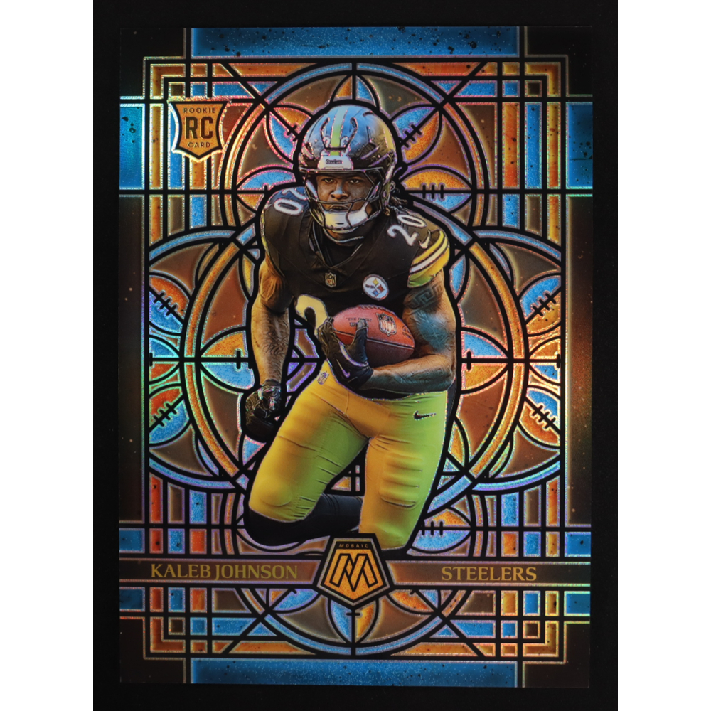 Kaleb Johnson 2025 Panini Mosaic #21 RC Jumbo at PristineAuction.com