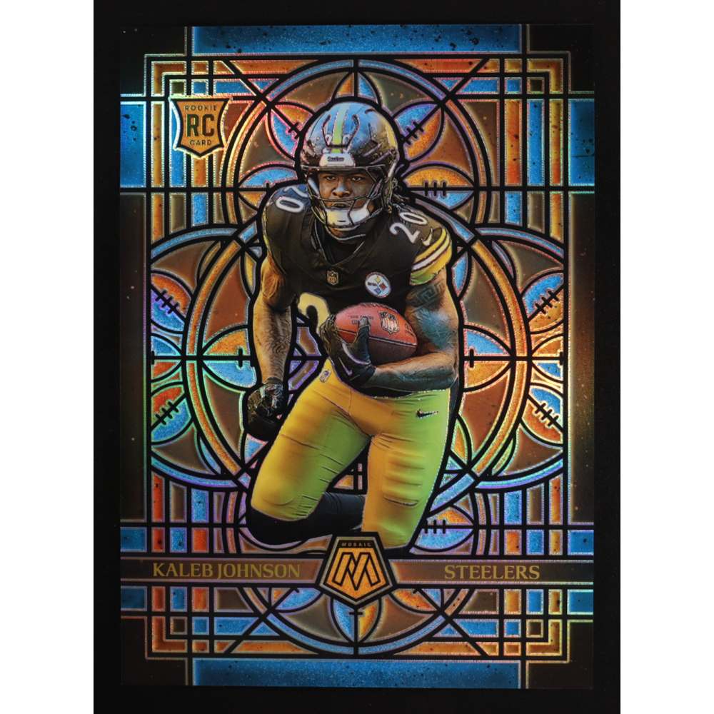 Kaleb Johnson 2025 Panini Mosaic #21 RC Jumbo at PristineAuction.com