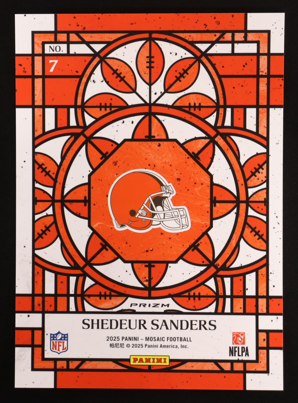 Shedeur Sanders 2025 Panini Mosaic #7 RC Jumbo at PristineAuction.com Shedeur Sanders 2025 Panini Mosaic #7 RC Jumbo at PristineAuction.com